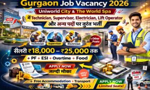 Gurgaon Job Vacancy