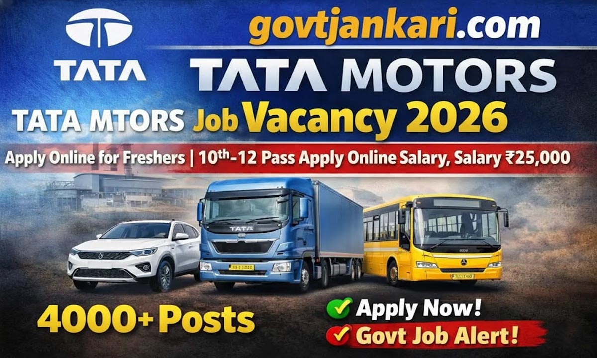 Tata Motors Job Vacancy 2026